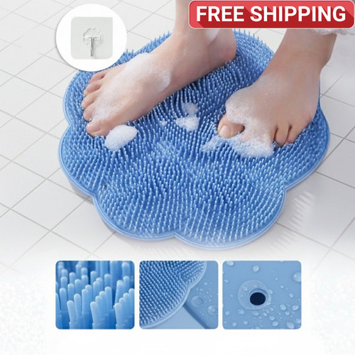 Silicone shower foot - foot, scrubber