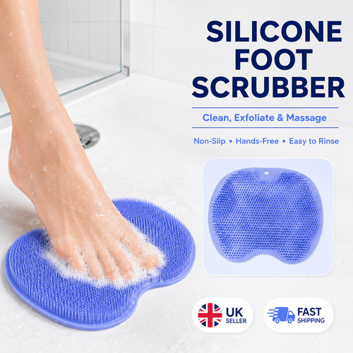 Silicone shower foot - foot, scrubber