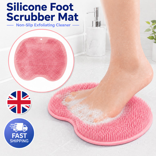 Silicone foot scrubber mat - scrubber,