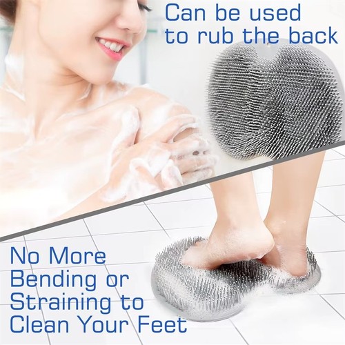 Silicone foot back scrubber - silicone,