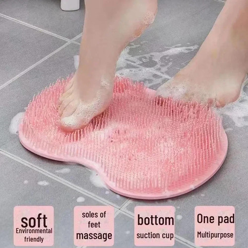 Shower foot mat scrubber - shower,
