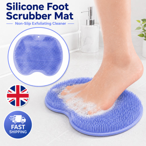 Silicone foot scrubber - scrubber, mat