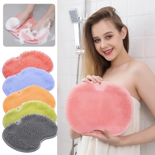 Shower foot mat scrubber - shower, with