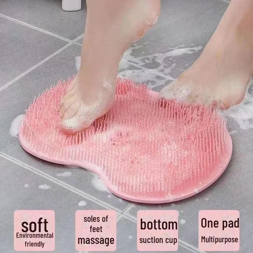 Shower foot mat scrubber - mat, with