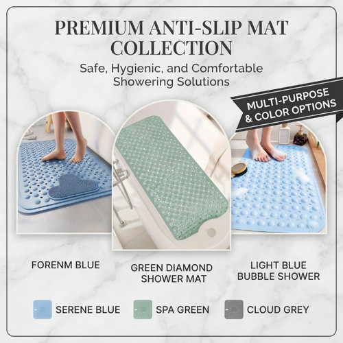 Non slip shower mat - non, large