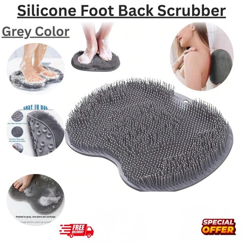 Silicone foot back - silicone, scrubber