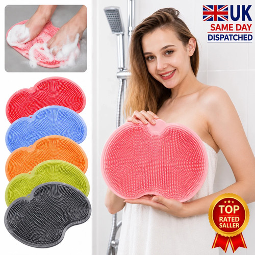 Shower foot mat scrubber - foot, with