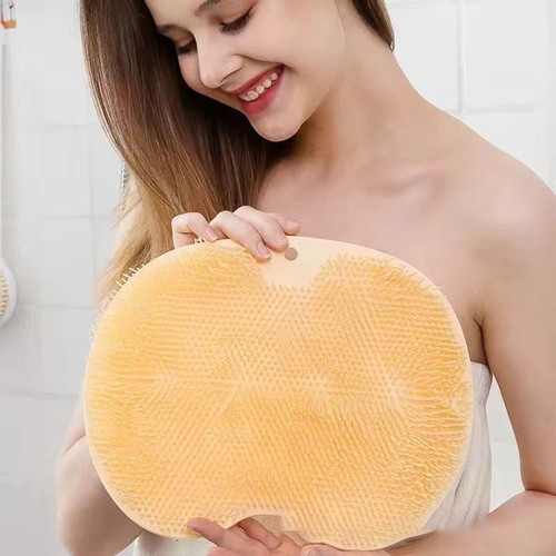 Shower foot mat - scrubber, with