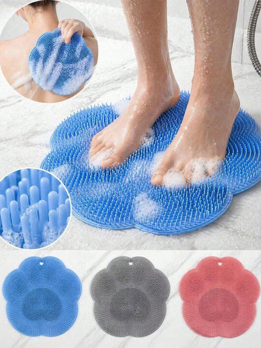 Silicone shower foot scrubber - silicone,